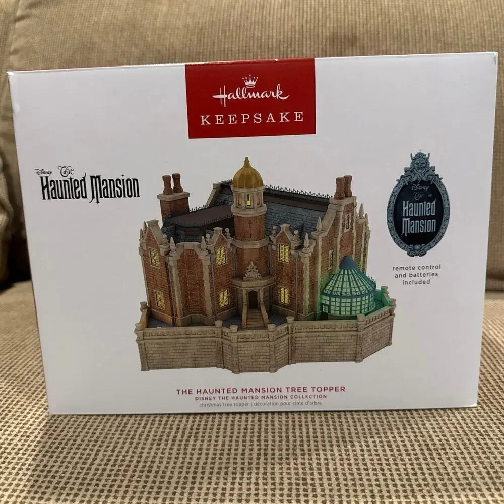NIB Hallmark Disney The Haunted Mansion Collection Keepsake Musical Tree Topper